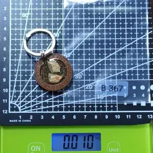 13 B367 Two stones - Gethsemane and Capernaum - Key-ring